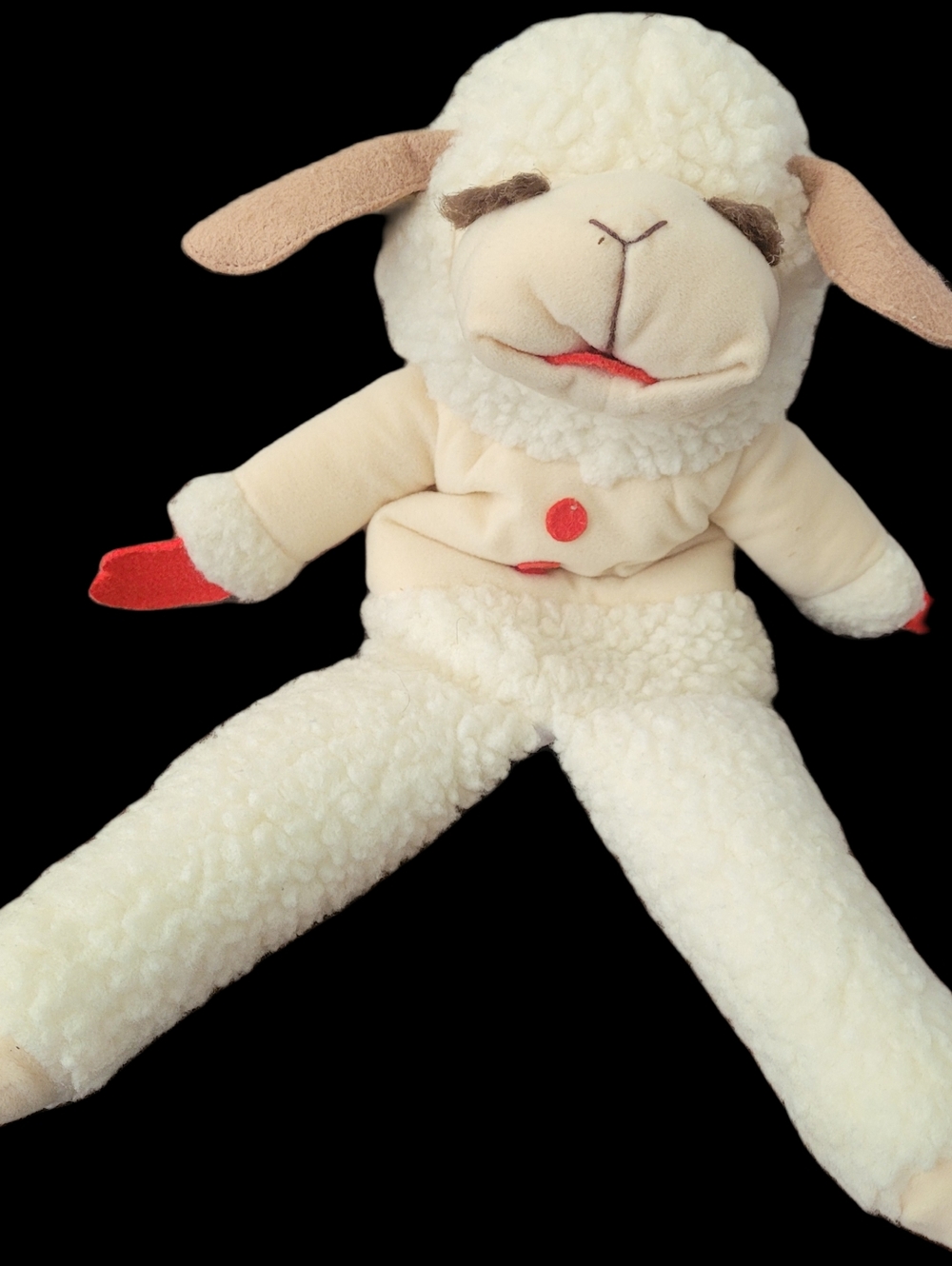 Vintage 1993 Lamb Chop Stuffed Animal Plush Puppet Unique 16"